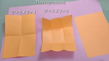 Easy Paper Folding Activity | Exponent and Power | Class 7 Maths