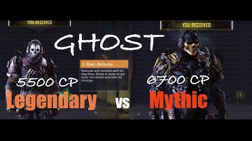 LEGENDARY VS MYTHIC GHOST CODM 2024 👻
