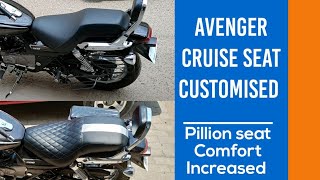 Bajaj Avenger Cruise/Street Pillion Seat modifications customizations