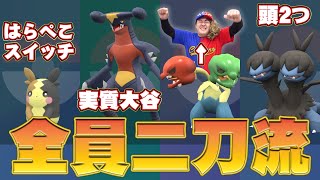 ポケモン界の【二刀流】だけでパーティ組んでみた！！