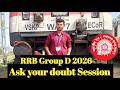 Live session RRB Group d Q&A