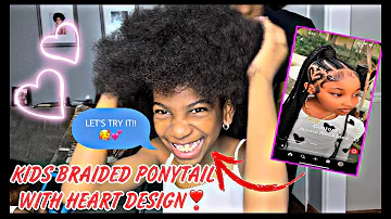 KYLIE GETS A NEW HAIRSTYLE😱✨💁🏽‍♀️ | TIERRA TRIES THE BRAIDED HEART DESIGN TUTORIAL 😱❣🤗