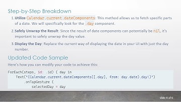 How to Extract the Day from a Date in SwiftUI