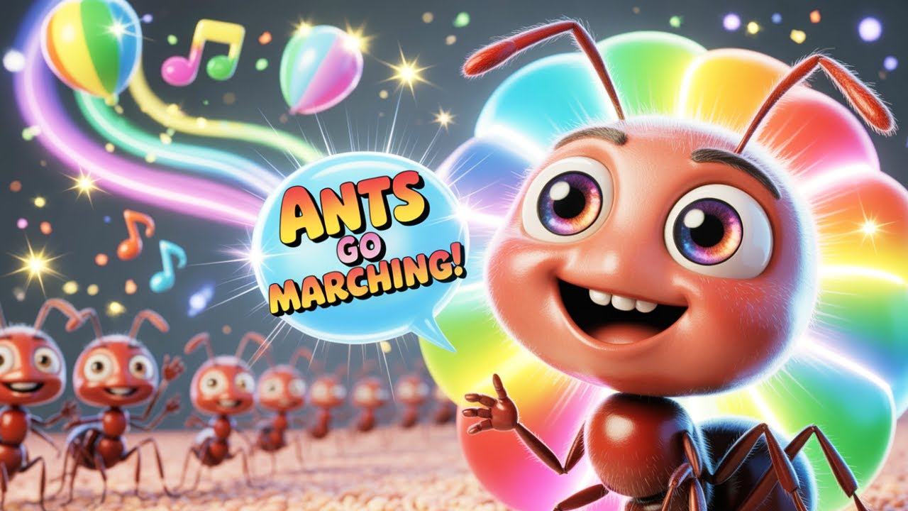 ANTs MARCHING into Fun with My Friend Ant Song and 3D Nursery Rhymes ...