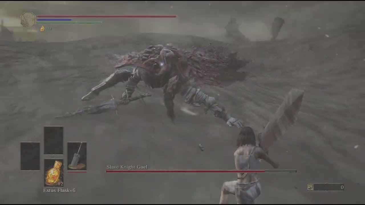 Slaveknight Gael first phase no hit no armor