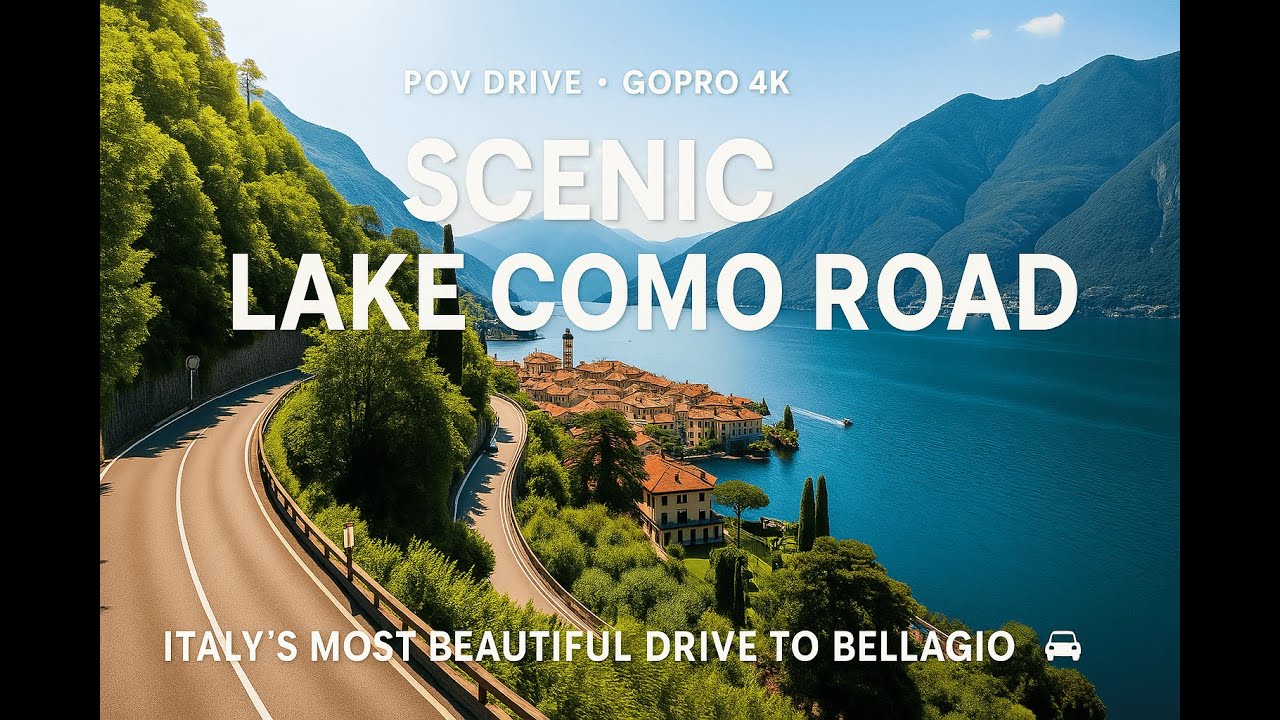 Scenic Drive to Bellagio | GoPro 4K POV Along Lake Como, Italy