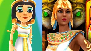 Temple Run 2 Blazing Sands: CLEOPATRA VS Subway Surfers RiO: JASMINE screenshot 3