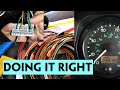 Td5 instruments into a 300Tdi Defender - Wiring the speedometer, gauges and warning lights