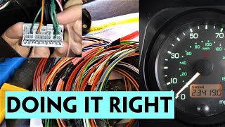 Td5 instruments into a 300Tdi Defender - Wiring the speedometer, gauges and warning lights Row 300tdi Chassis Wiring Loom Differences
