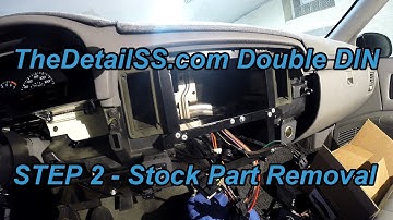 Part 3: Impala Project: TheDetailSS.com Double DIN Install - Stock Radio Removal & Cutting
