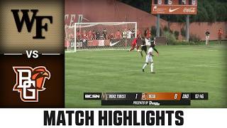 Wake Forest vs. Bowling Green Match Highlights | 2026 ACC Mens Soccer