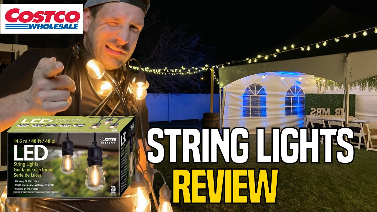 Costco Feit String Lights Review - Unboxing - Setup - Drop Test