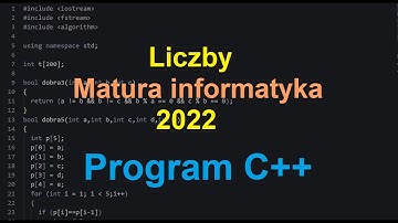 Liczby - zadanie z programowania matura 2022, informatyka w zakresie rozszerzonym