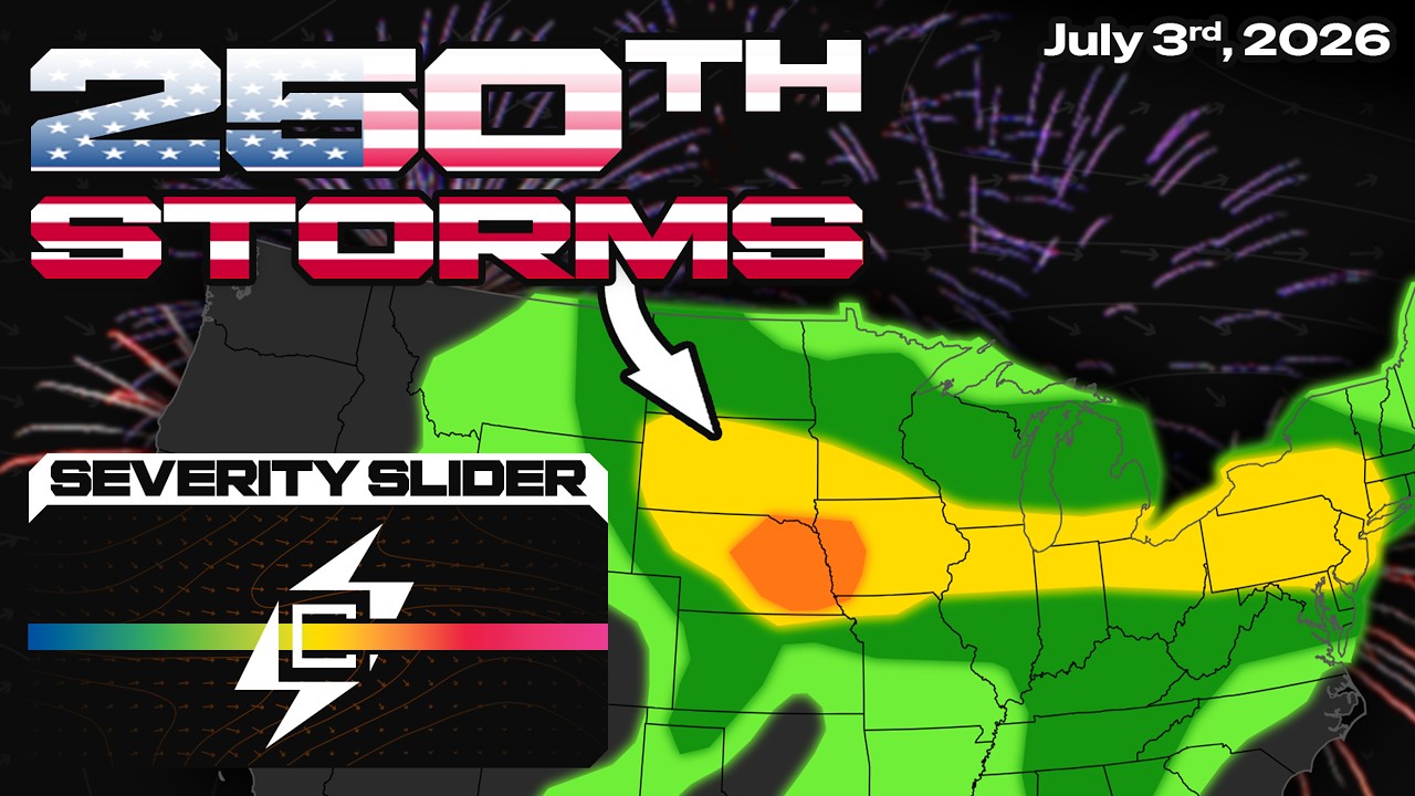 STORMS will cause issues on America's 250th Birthday...