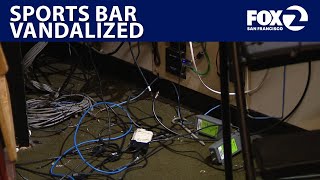 Intruder destroys inside of popular San Francisco sports bar | KTVU