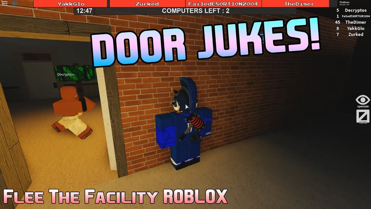 Door Jukes Flee The Facility Roblox Youtube - greatest escape ever flee the facility roblox youtube