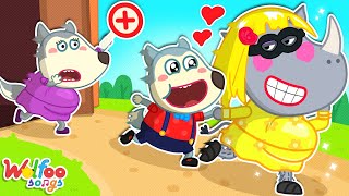 Don't Go, Baby! Bad Guy Fakes Pregnant Song 🎶 Wolfoo Nursery Rhymes & Kids Songs