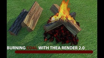 Burning Coal Material In Thea Render 2.0 For SketchUp