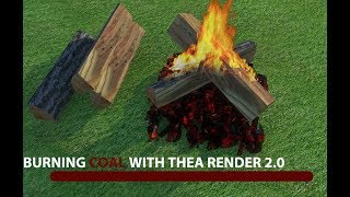 Burning Coal Material In Thea Render 2.0 For SketchUp