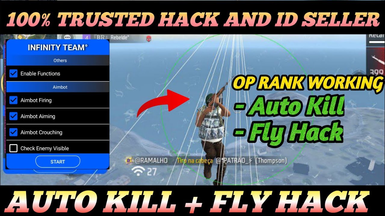 Infinity Team Injector Headshot + Location ️ 100 Rank Working