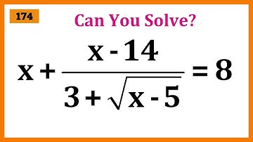 A Nice Olympiad Algebra Equation | Math Olympiad | Find The Value of X