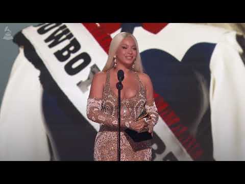 BEYONCÉ Wins ALBUM OF THE YEAR For &#039;COWBOY CARTER&#039; | 2025 GRAMMYs Acceptance Speech