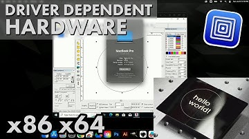 Installing x86 x64 Drivers on a UTM Emulation | Ezcad 2 Live Test!
