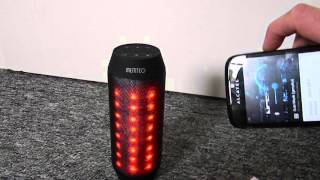 Led Disko Lautsprecher Bluetooth, FM Radio Sd MP3 Player Aux in Review Test Deutsch