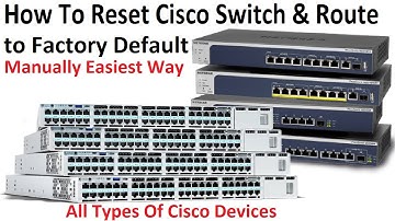 How To Reset Cisco Switch & Router ( Devices ) to Factory Default || Manually Easiest Way