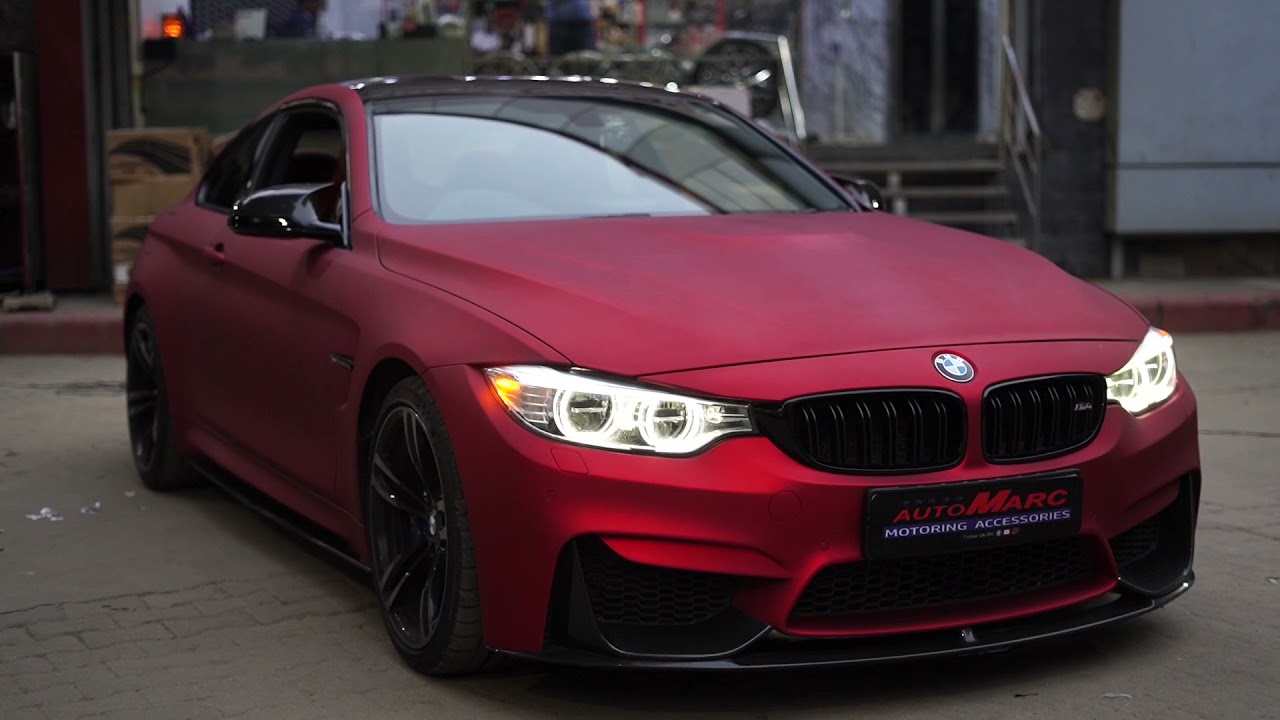 Velvet Red BMW M4 Carbon Upgrade By AutoMarc