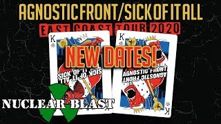 AGNOSTIC FRONT &amp; SICK OF IT ALL - NEW DATES! East Coast Tour 2020 (OFFICIAL TRAILER)