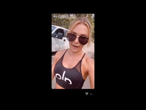 Irina Baeva confronta a paparazzi mientras hacia ejercicio en Central Park de New York.