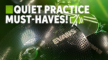 Evans dB One Low Volume Cymbals and Mesh Drumheads