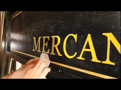 23kt. genuine GOLD LEAF GILDING | Art of SIGN PAINTING (Signwriting) | Traditional hand lettering