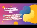 🎯 Maîtrisez la Fonction range() : Start, Stop, Step Décryptés !
