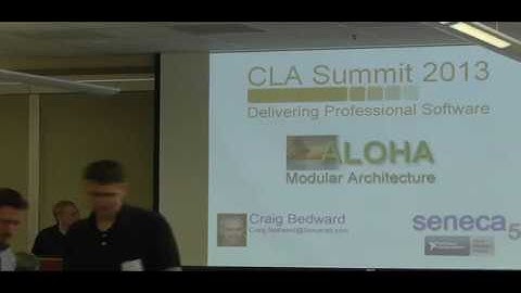ALOHA - LabVIEW Modular Architecture, CLA Summit Presentation
