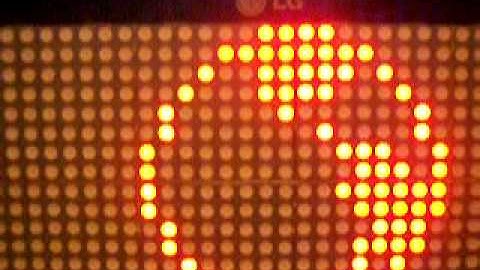 32x16 Serial LED Matrix - Demo #2: text \ graphic \ spectrum analyzer