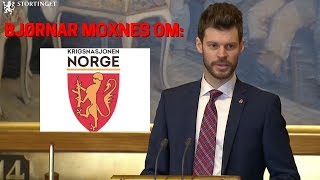Bjørnar Moxnes (Rødt) om krigsnasjonen Norge