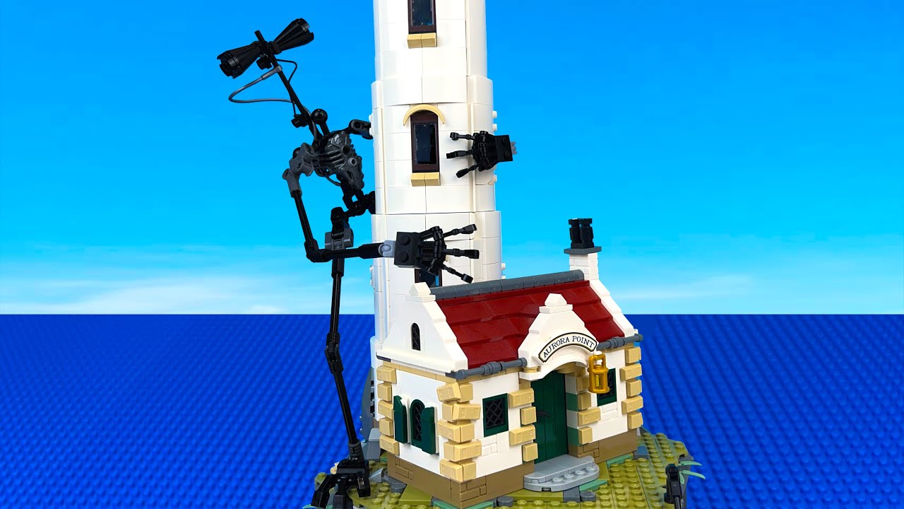 LEGO Siren Head. Horror at the Lighthouse. Horror Short Film | LEGO ...