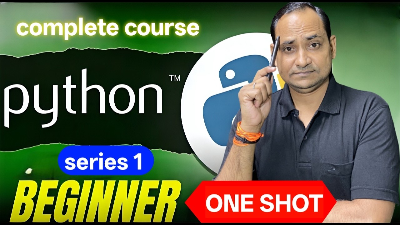 Python for Beginners | Part-1 |Python Tutorial in Hindi - YouTube