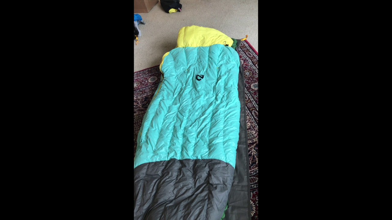 Nemo Vibe Womans 30 degree spoon sleeping bag light wieght YouTube