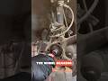The process of cleaning the wheel bearing holes on the car's steering knuckle components #mechanic