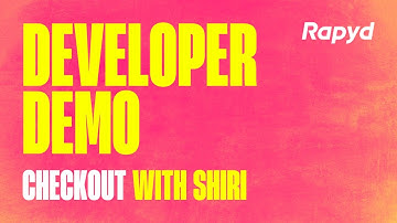 Rapyd Developer Demo: Checkout with Shiri