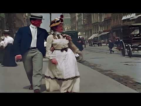 New York 1900s - Advanced Colorization (New Version 4K - 2026) with Sound Design