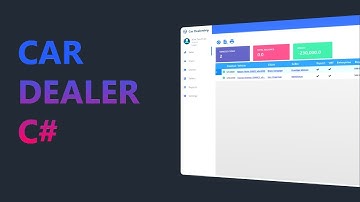 (STUDENT PROJECT) C# MySQL: Modern Car Dealer software project