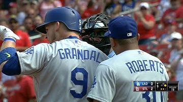 LAD@STL: Grandal gets ejected after arguing