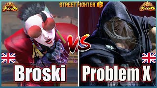 Street Fighter 6🔥Broski (A.K.I #1)  Vs  Problem X (m Bison #1)🔥Best Ranked Match🔥FightingGameWorldX