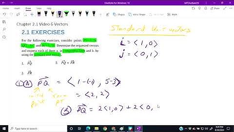 Calculus 3 Chapter 2 1 Video 6 Vector Examples