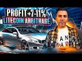 Litecoin new crypto arbitrage strategy feb 2024  ltc best arbitrage strategy trading profit 711