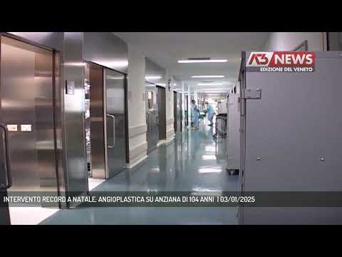 INTERVENTO RECORD A NATALE: ANGIOPLASTICA SU ANZIANA DI 104 ANNI  | 03/01/2025